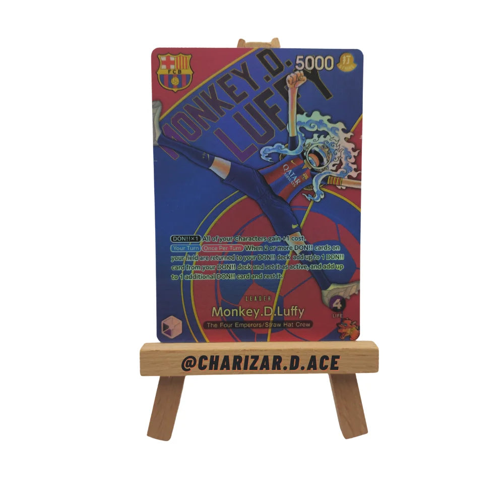 Custom Card Monkey D. Luffy (Barça Version) OP09-061