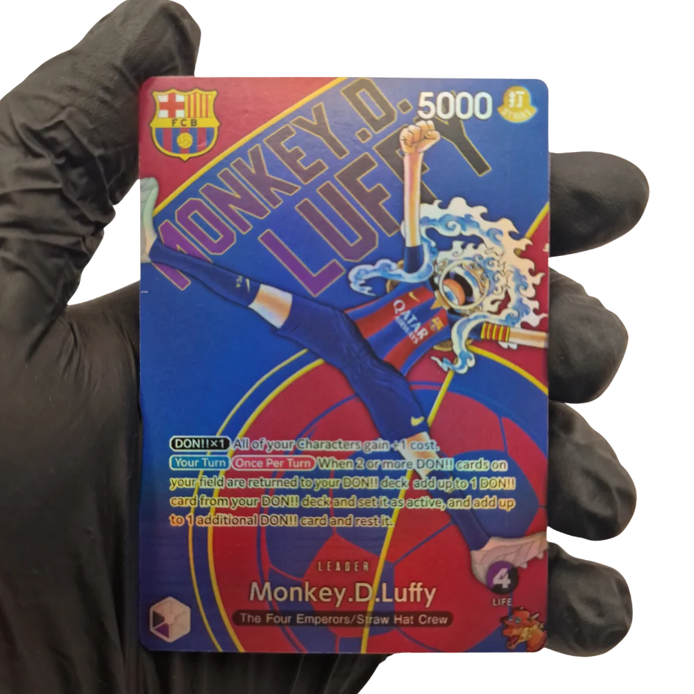 Custom Card Monkey D. Luffy (Barça Version) OP09-061